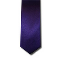 Solid Satin Purple Skinny Tie